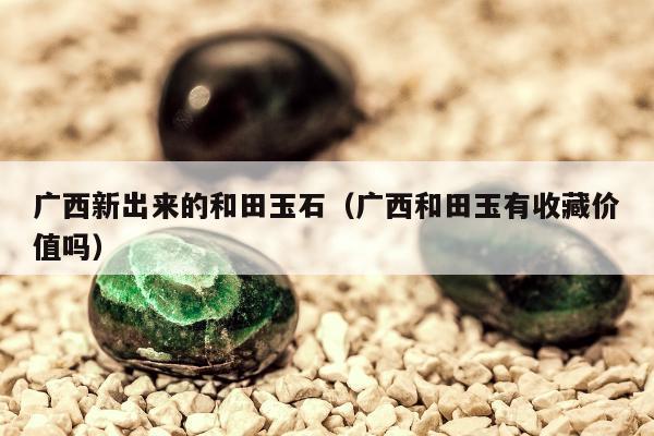 广西新出来的和田玉石（广西和田玉有收藏价值吗）