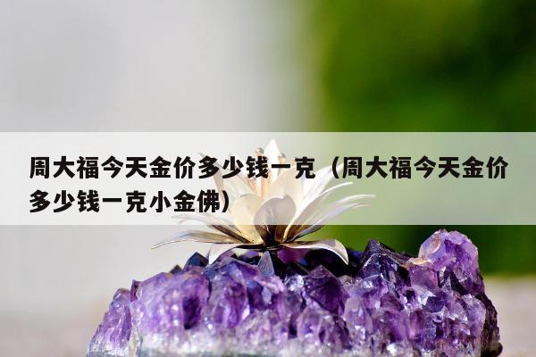 周大福今天金价多少钱一克（周大福今天金价多少钱一克小金佛）