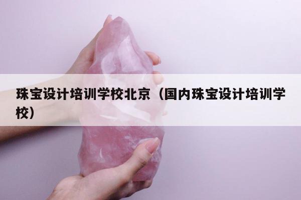 珠宝设计培训学校北京（国内珠宝设计培训学校）