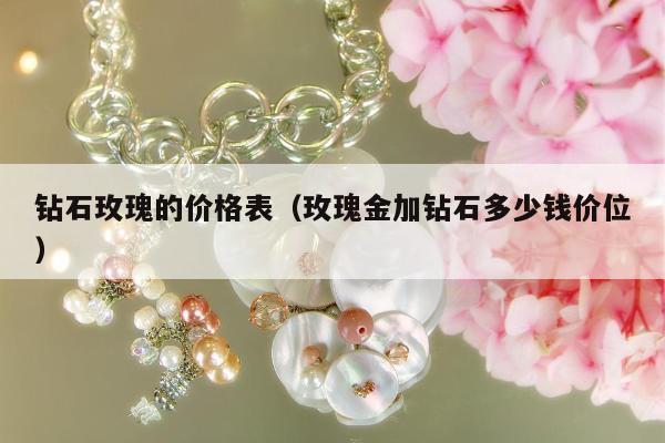 钻石玫瑰的价格表（玫瑰金加钻石多少钱价位）