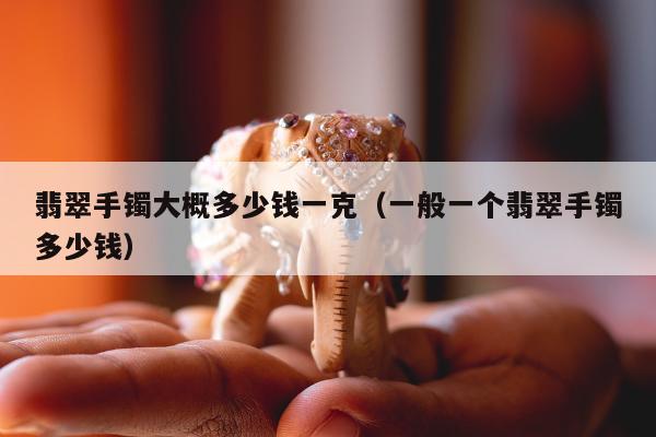 翡翠手镯大概多少钱一克（一般一个翡翠手镯多少钱）