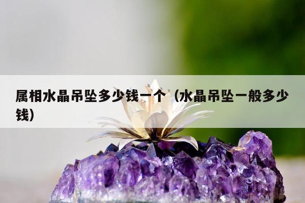 属相水晶吊坠多少钱一个（水晶吊坠一般多少钱）