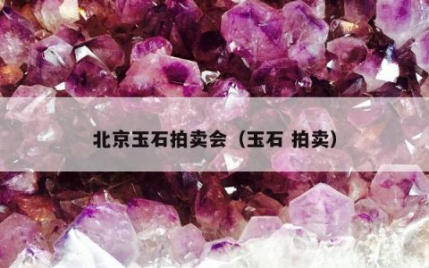 北京玉石拍卖会（玉石 拍卖）