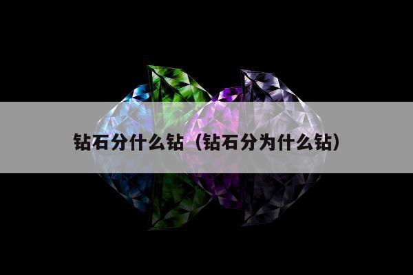 钻石分什么钻（钻石分为什么钻）