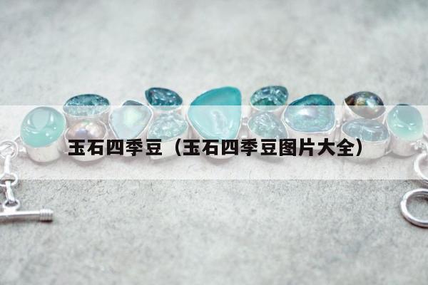 玉石四季豆（玉石四季豆图片大全）