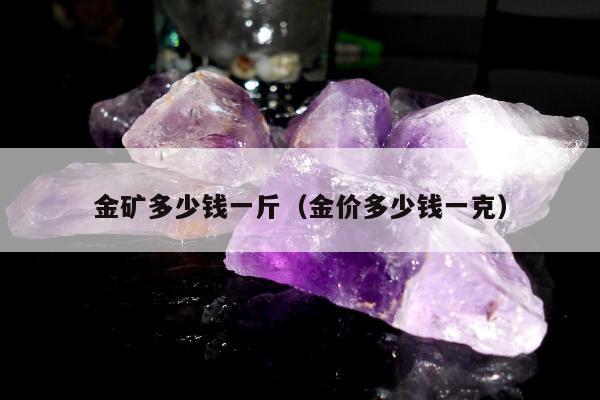 金矿多少钱一斤（金价多少钱一克）