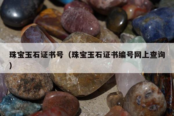 珠宝玉石证书号（珠宝玉石证书编号网上查询）