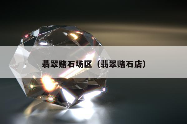 翡翠赌石场区（翡翠赌石店）