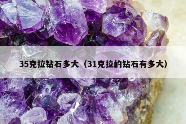 5克拉钻石多大（31克拉的钻石有多大）"