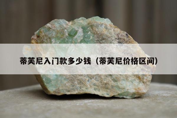 蒂芙尼入门款多少钱（蒂芙尼价格区间）