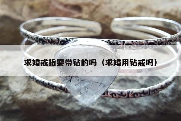 求婚戒指要带钻的吗（求婚用钻戒吗）
