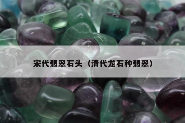 宋代翡翠石头（清代龙石种翡翠）