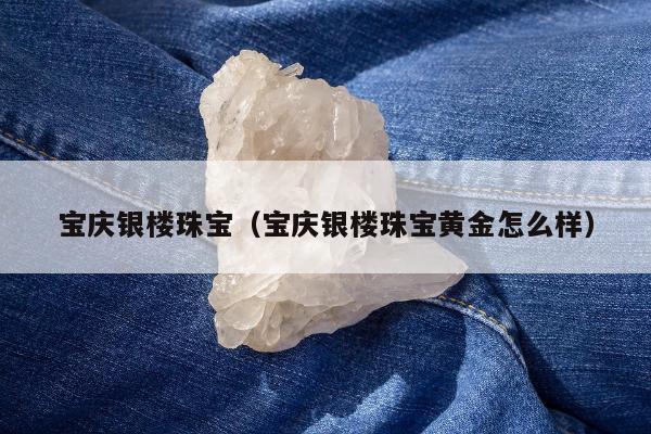 宝庆银楼珠宝（宝庆银楼珠宝黄金怎么样）