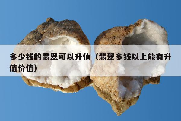 多少钱的翡翠可以升值（翡翠多钱以上能有升值价值）