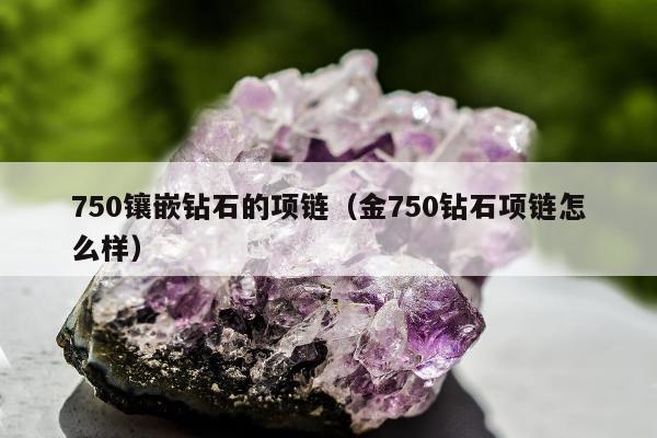 50镶嵌钻石的项链（金750钻石项链怎么样）"