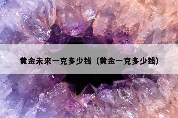 黄金未来一克多少钱（黄金一克多少钱）