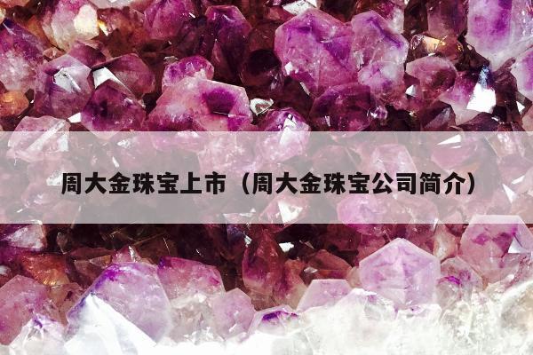 周大金珠宝上市（周大金珠宝公司简介）
