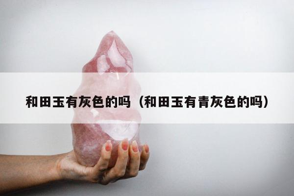 和田玉有灰色的吗（和田玉有青灰色的吗）