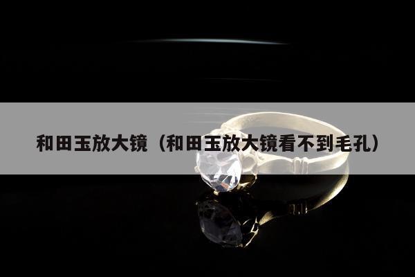 和田玉放大镜（和田玉放大镜看不到毛孔）