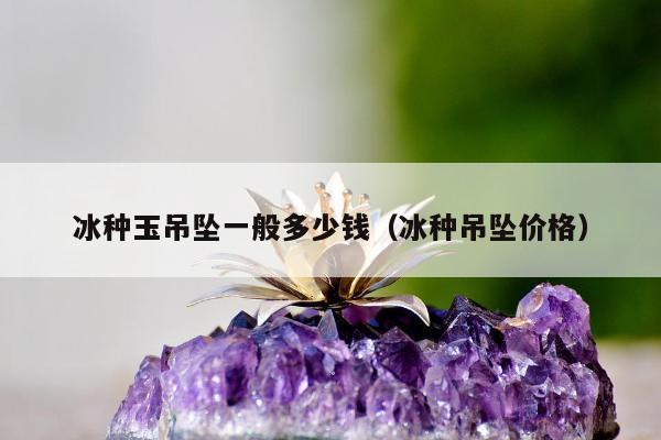 冰种玉吊坠一般多少钱（冰种吊坠价格）