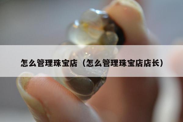 怎么管理珠宝店（怎么管理珠宝店店长）