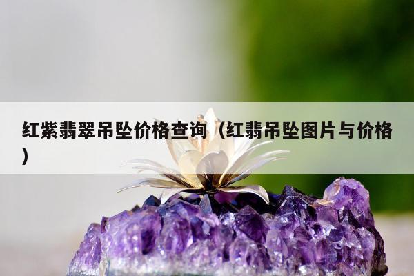 红紫翡翠吊坠价格查询（红翡吊坠图片与价格）