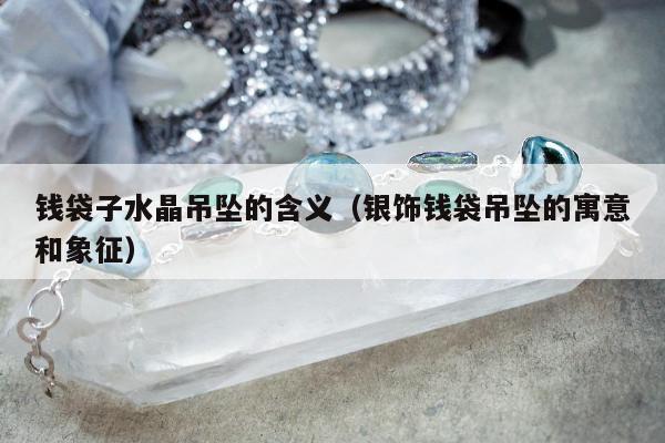 钱袋子水晶吊坠的含义（银饰钱袋吊坠的寓意和象征）