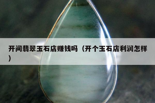 开间翡翠玉石店赚钱吗（开个玉石店利润怎样）