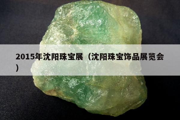 015年沈阳珠宝展（沈阳珠宝饰品展览会）"
