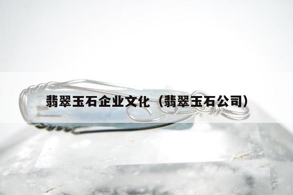 翡翠玉石企业文化（翡翠玉石公司）