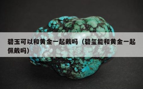 碧玉可以和黄金一起戴吗（碧玺能和黄金一起佩戴吗）