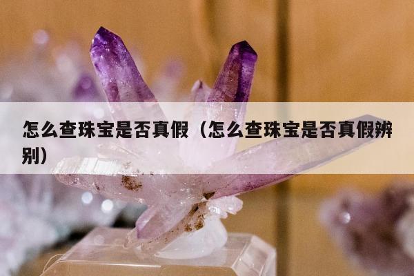 怎么查珠宝是否真假（怎么查珠宝是否真假辨别）