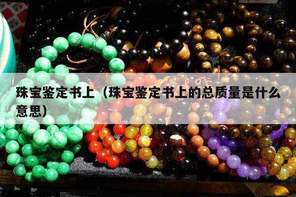 珠宝鉴定书上（珠宝鉴定书上的总质量是什么意思）