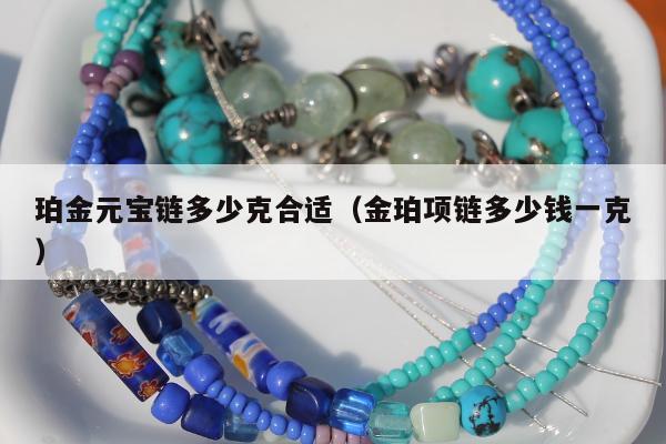珀金元宝链多少克合适（金珀项链多少钱一克）