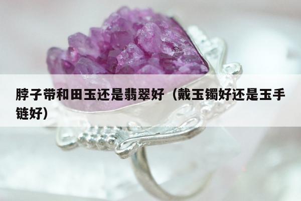 脖子带和田玉还是翡翠好（戴玉镯好还是玉手链好）