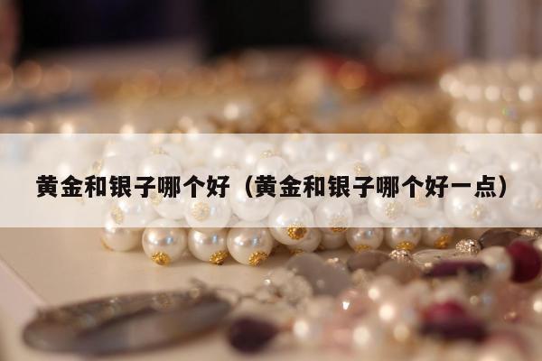 黄金和银子哪个好（黄金和银子哪个好一点）
