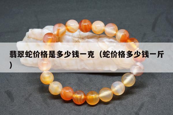 翡翠蛇价格是多少钱一克（蛇价格多少钱一斤）