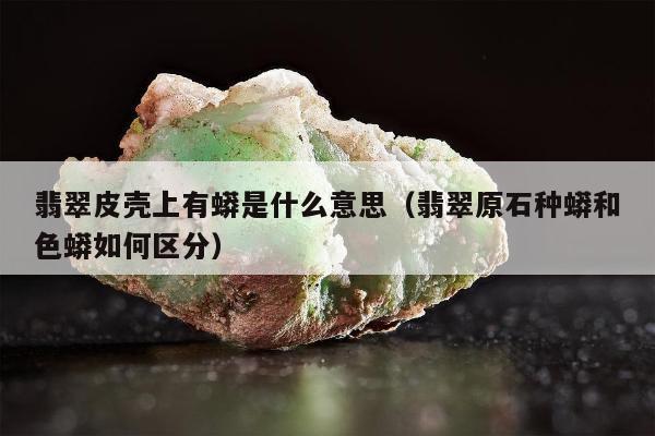 翡翠皮壳上有蟒是什么意思（翡翠原石种蟒和色蟒如何区分）