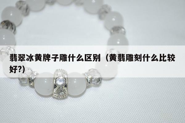 翡翠冰黄牌子雕什么区别（黄翡雕刻什么比较好?）