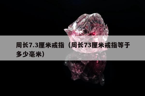 周长7.3厘米戒指（周长73厘米戒指等于多少毫米）