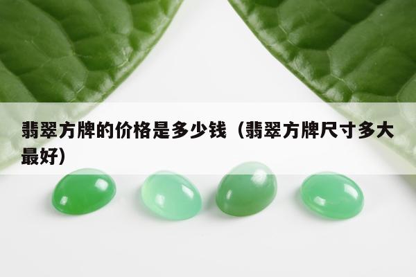 翡翠方牌的价格是多少钱（翡翠方牌尺寸多大最好）