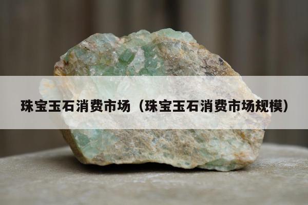珠宝玉石消费市场（珠宝玉石消费市场规模）