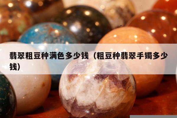 翡翠粗豆种满色多少钱（粗豆种翡翠手镯多少钱）