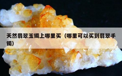 天然翡翠玉镯上哪里买（哪里可以买到翡翠手镯）