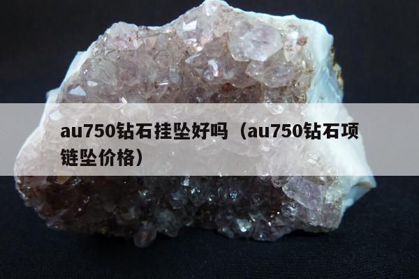 au750钻石挂坠好吗（au750钻石项链坠价格）