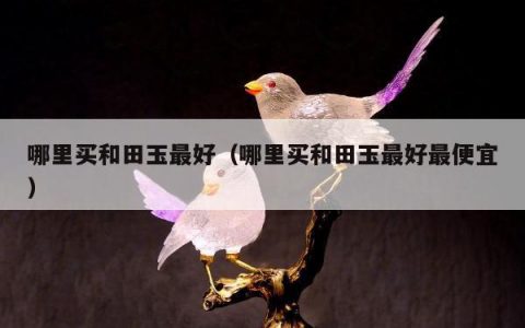 哪里买和田玉最好（哪里买和田玉最好最便宜）