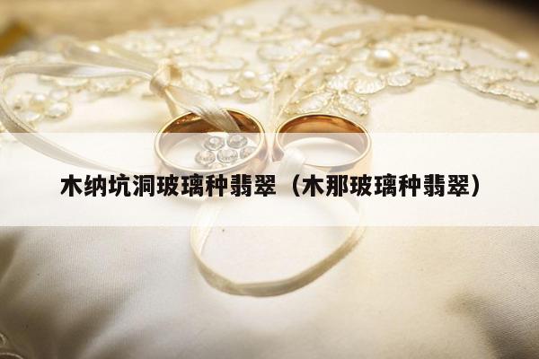 木纳坑洞玻璃种翡翠（木那玻璃种翡翠）
