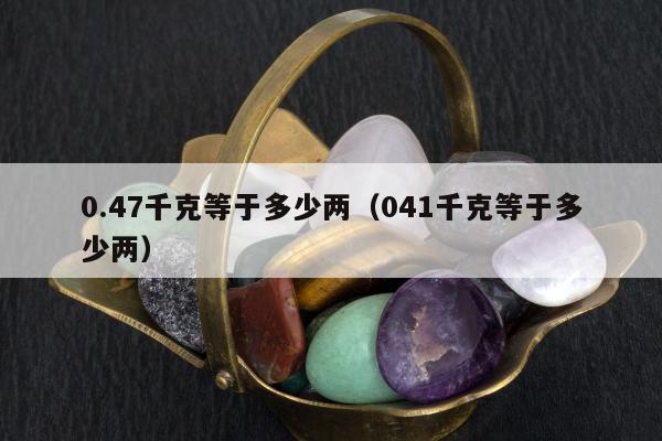 .47千克等于多少两（041千克等于多少两）"