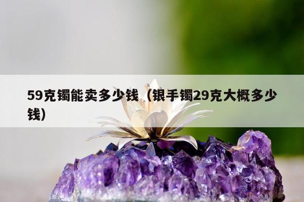 9克镯能卖多少钱（银手镯29克大概多少钱）"