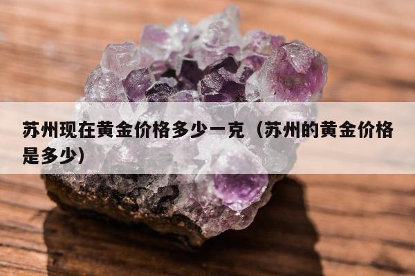 苏州现在黄金价格多少一克（苏州的黄金价格是多少）